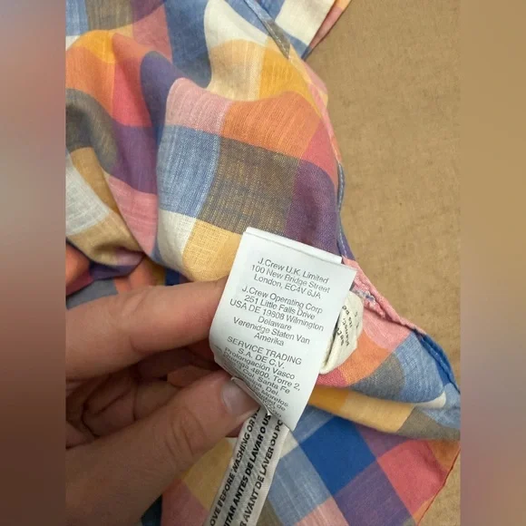 Madewell cotton Colorful Plaid Button-Up oversized Shirt - Picture 6 of 7